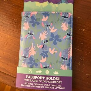 Stitch Passport Holder - Blue and Pink